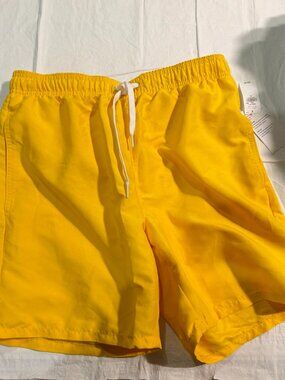 NWT - OLD NAVY - men's swimsuit - yellow - SIZE S - 7" inseam